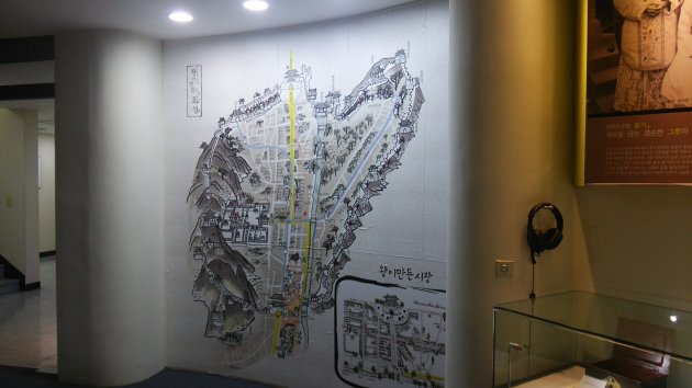 水原華城と市場の地図